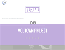 Tablet Screenshot of moutown-project.net